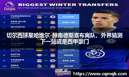切尔西球星哈维尔-赫南德斯宣布离队，外界猜测下一站或是西甲豪门